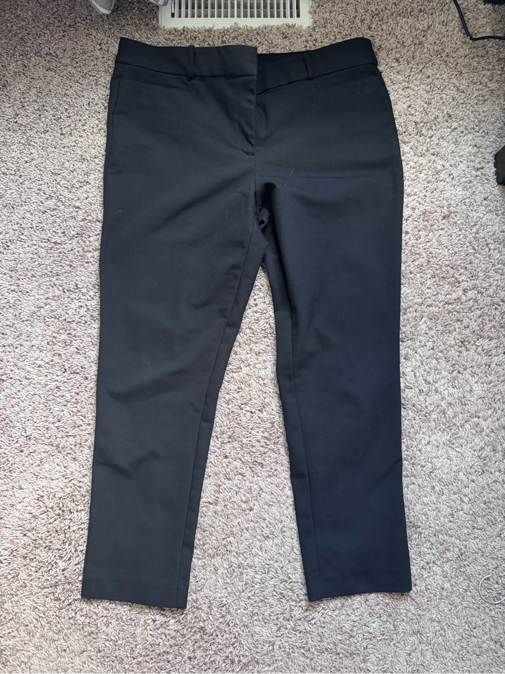 LOFT Black Cropped Ankle Pants
